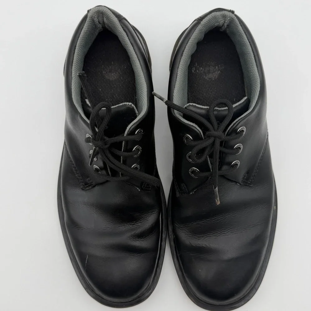 Dr. Martens Kent Black Leather Oxford Shoes Mens 11 AW004 Lug Sole Low Top
